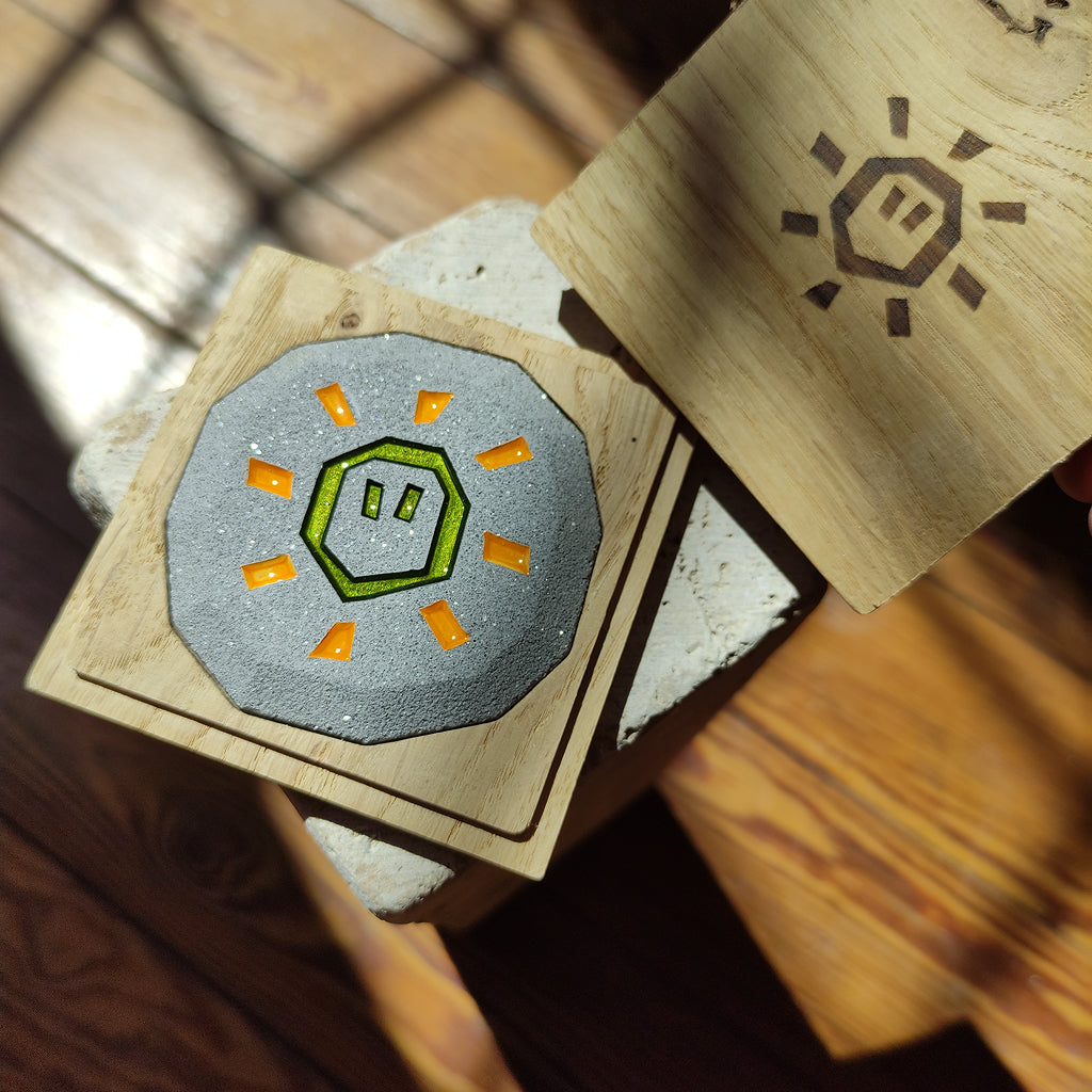 handcrafted osrs mind rune irl, in premium wooden case