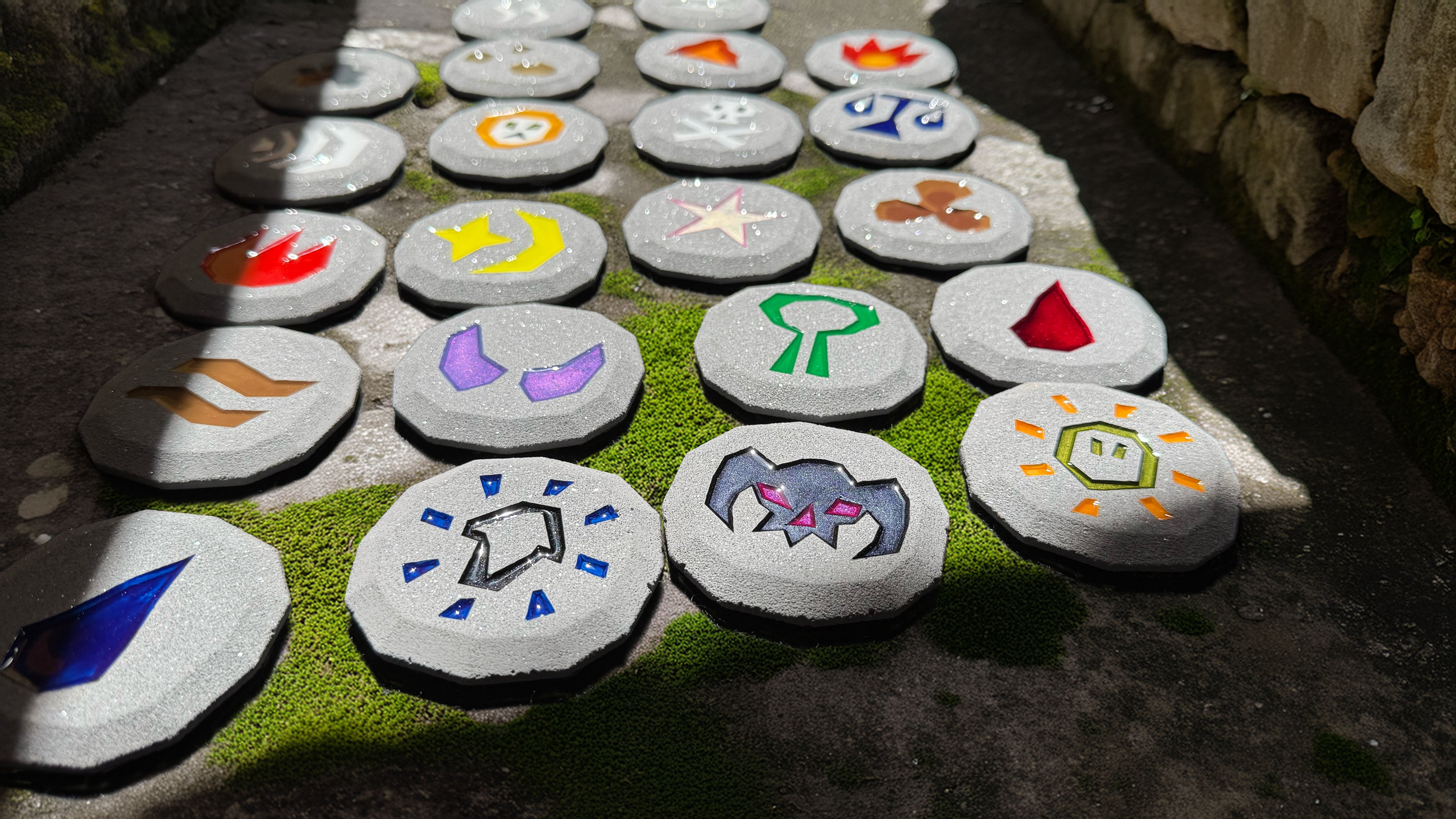 Handcrafted OldSchool RuneScape Runes - Pieces of Gielinor Collection