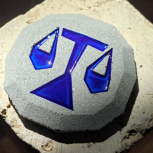 Handmade OSRS Law Rune IRL
